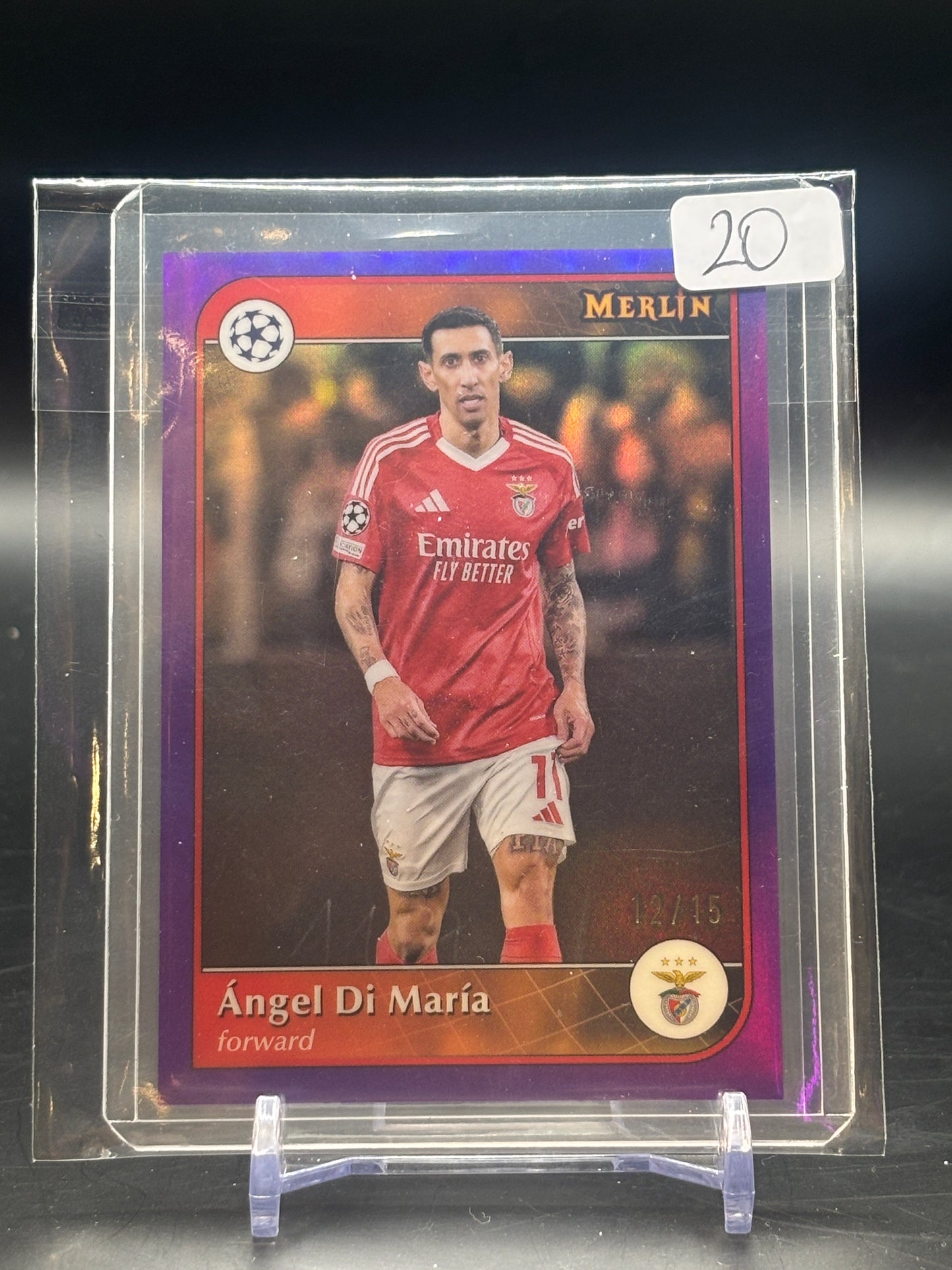 2025 Topps Merlin Angel Di Maria Purple 12/15