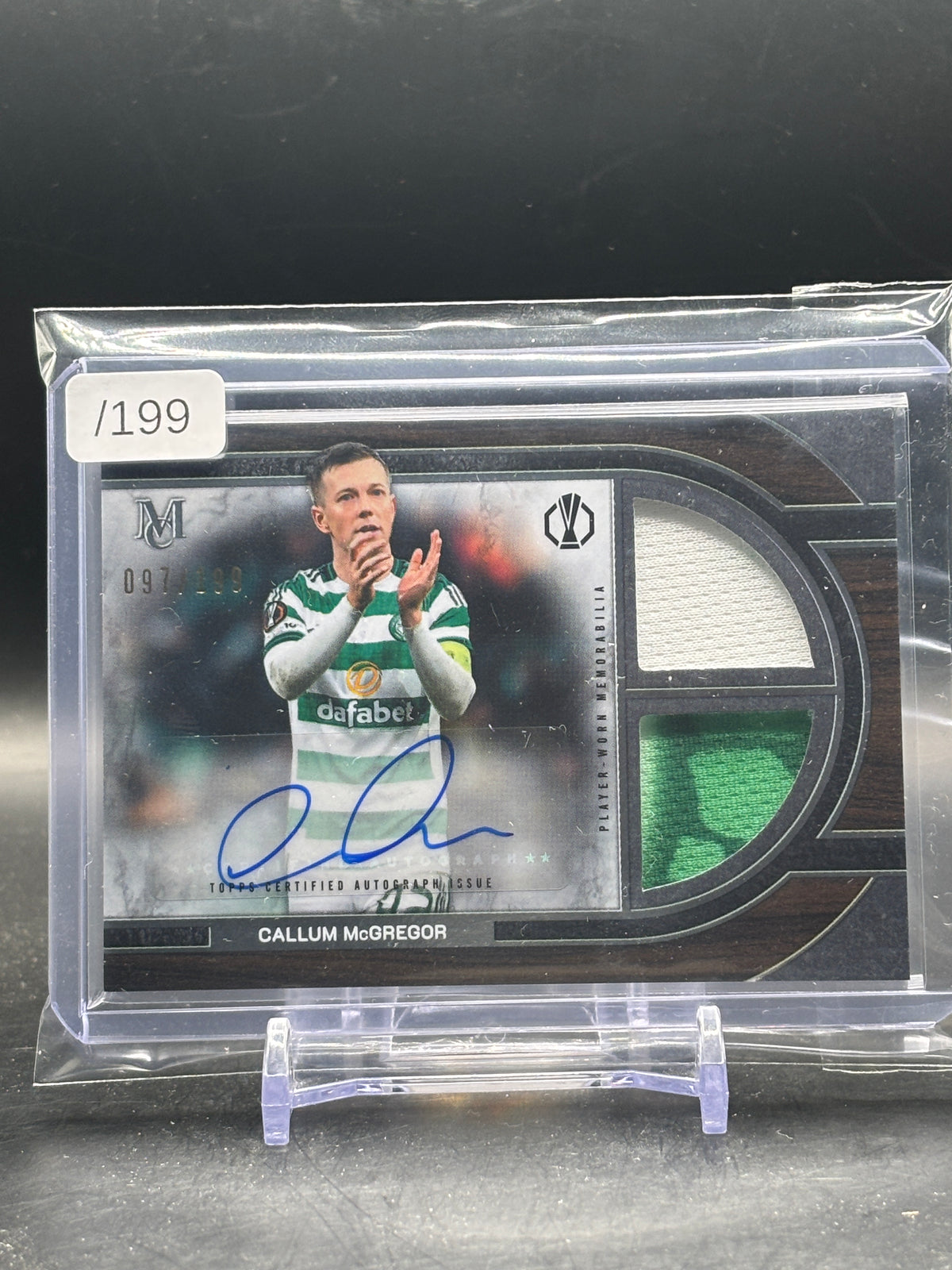 2025-26 Topps Museum UCC Callum McGregor Celtic FC Patch Auto 097/199