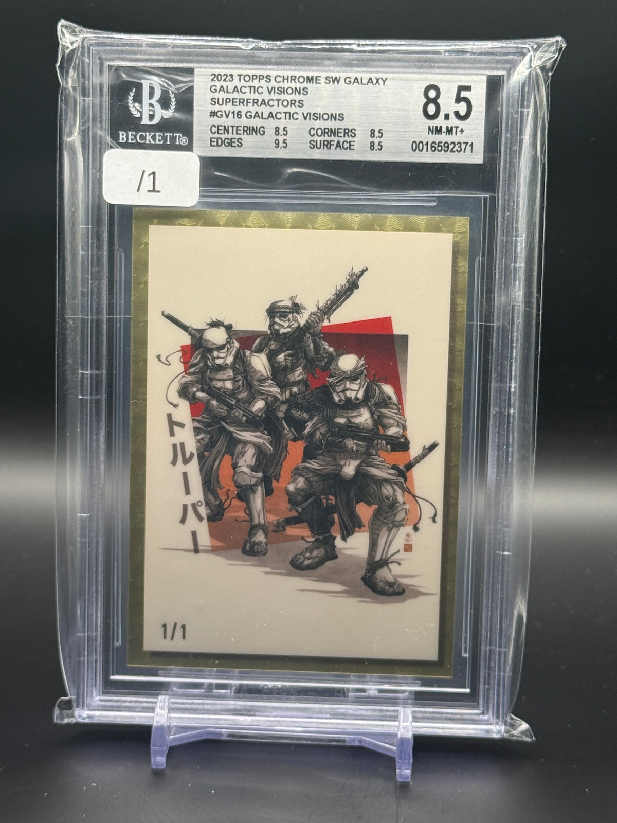 2023 Topps Chrome Star Wars Galactic Visions Superfractor 1/1 Becket 8.5 0016592371