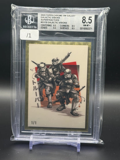 2023 Topps Chrome Star Wars Galactic Visions Superfractor 1/1 Becket 8.5 0016592371