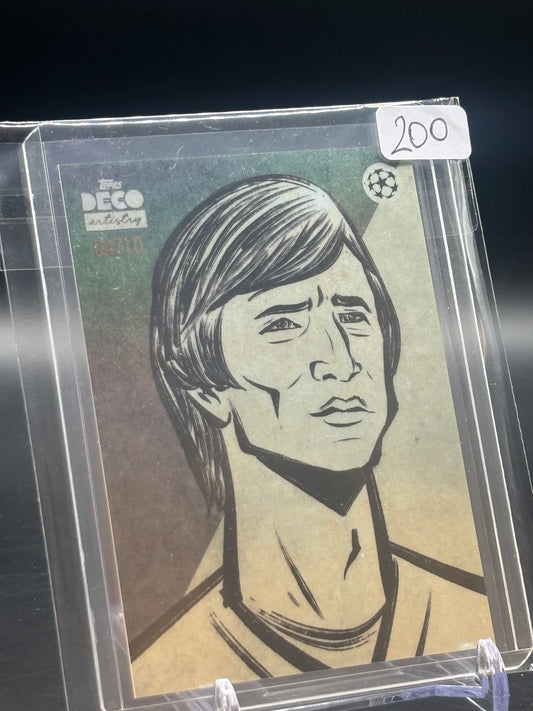 2025 Topps Deco Johan Cruyff Artistry Black 04/10