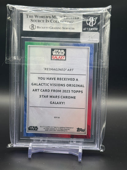 2023 Topps Chrome Star Wars Galactic Visions Superfractor 1/1 Becket 8.5 0016592371