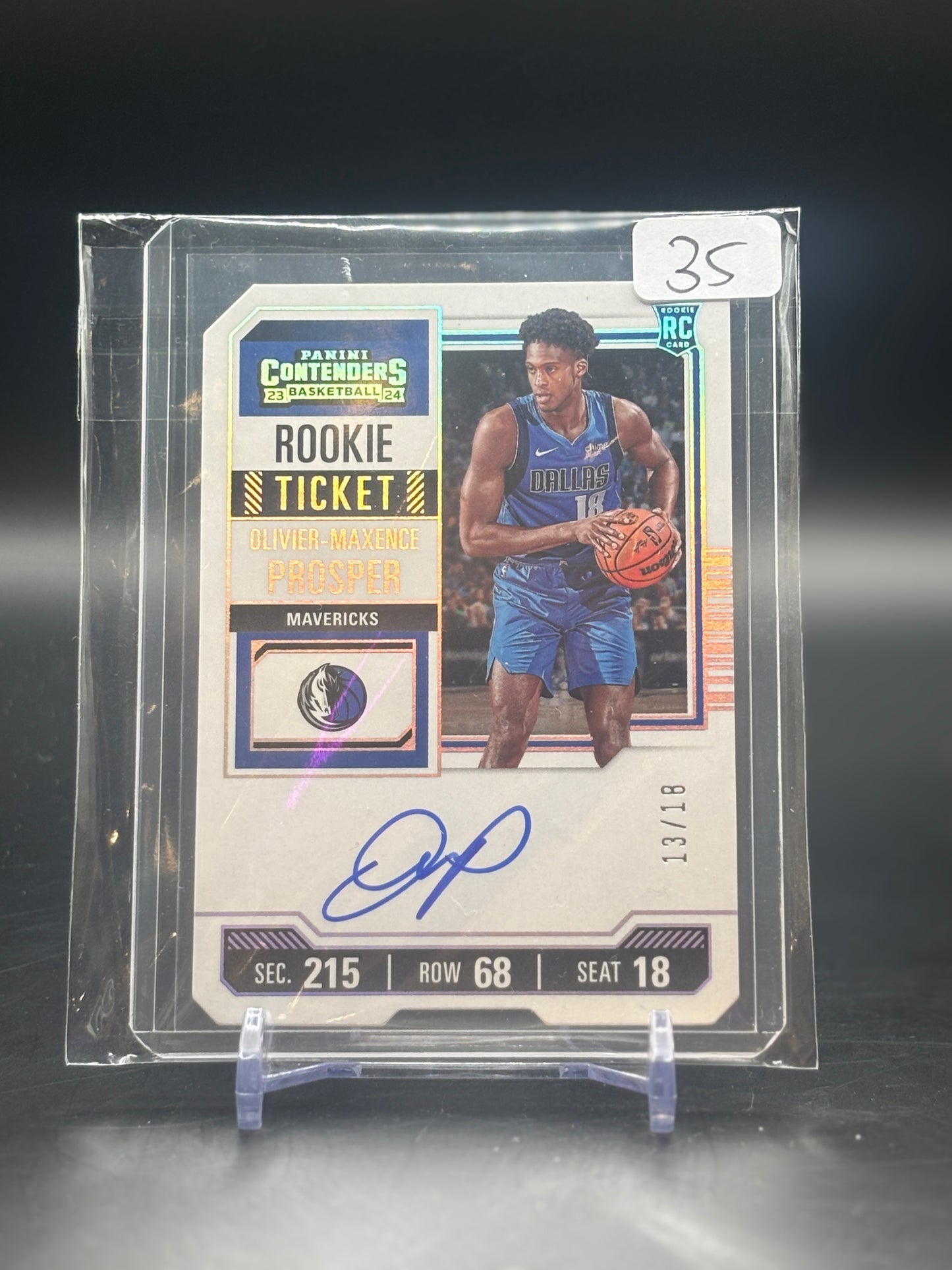 2023/24 Panini Contenders Olivier-Maxence Prosper Ticket Stub Auto 13/18 RC