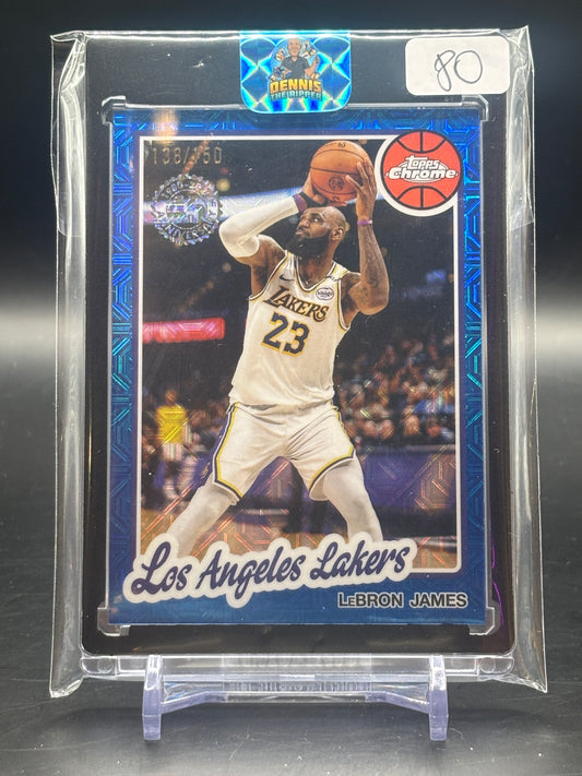 2025 Topps Chrome LeBron James Blue 138/150