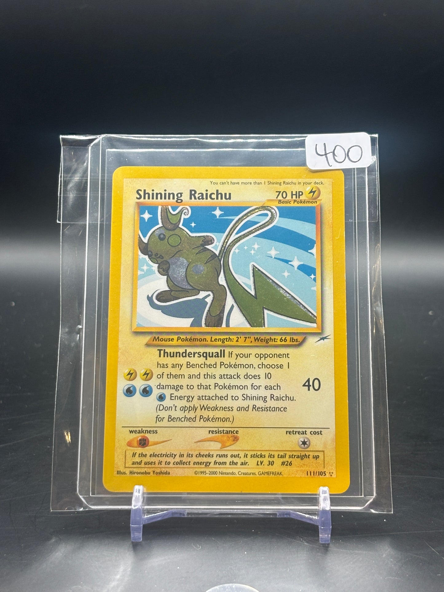 Pokemon Neo Destiny Shining Raichu 111/105 EXC