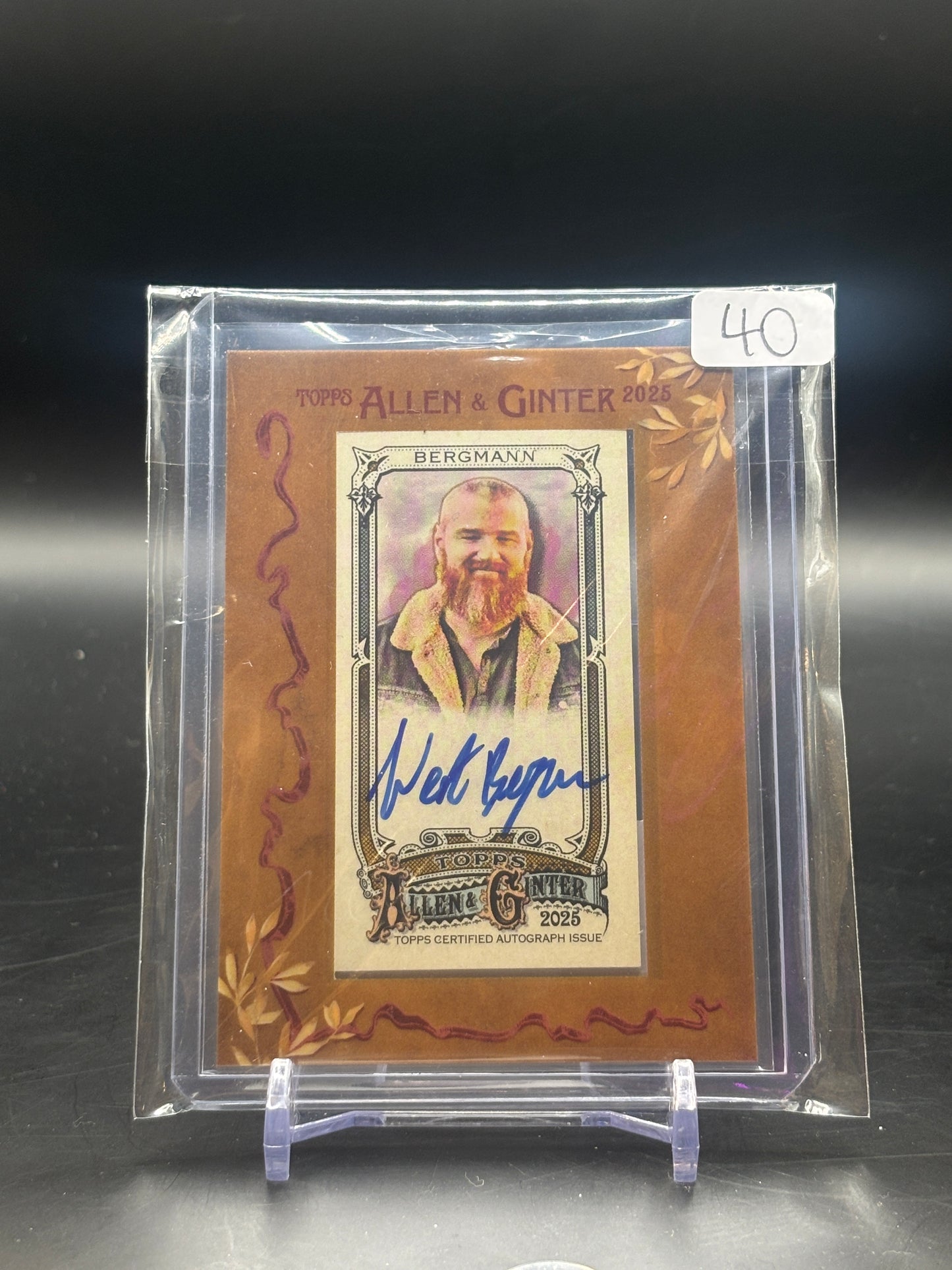 2025 Topps Allen Ginter Wes Bergmann Mini Auto