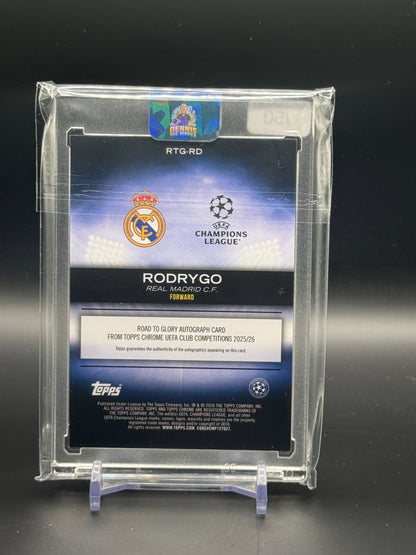 2025-26 Topps Chrome UCC Rodrygo Real Madrid Gold 12/50