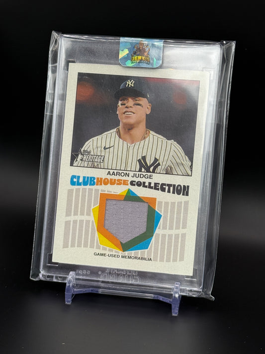 2026 Topps Heritage MLB Aaron Judge New York Yankees Club House Collection Patch