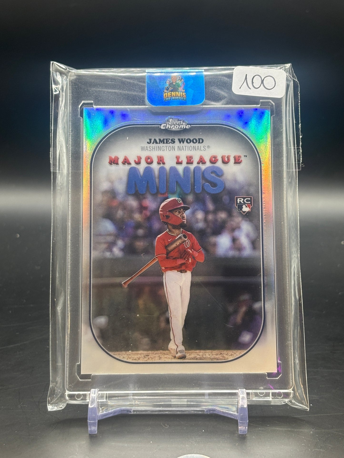 2025 Topps Chrome James Wood Major League Minis SP RC