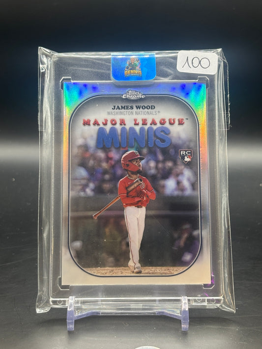 2025 Topps Chrome James Wood Major League Minis SP RC