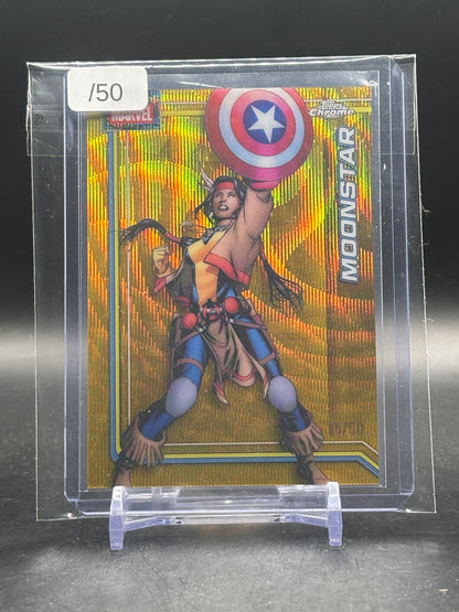 2026 Topps Marvel Comics Chrome Moonstar Gold Waive 15/50
