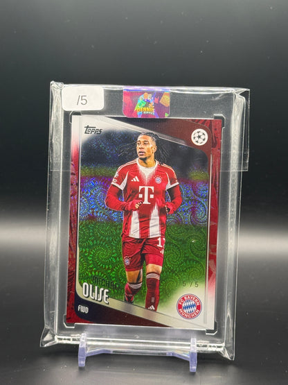 2025-26 Topps Carnaval UCC Michael Olise FC Bayern München Red 5/5