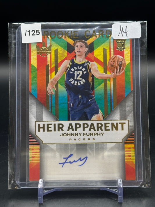 2024/25 Panini Court Kings Johnny Furphy Heir Apparent Auto 019/125 RC