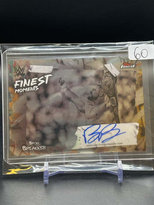 2025 Topps Finest Bron Breakker Finest Moments Auto