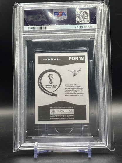 2022 Panini World Cup Sticker Cristiano Ronaldo Portugal PSA 10 71397556