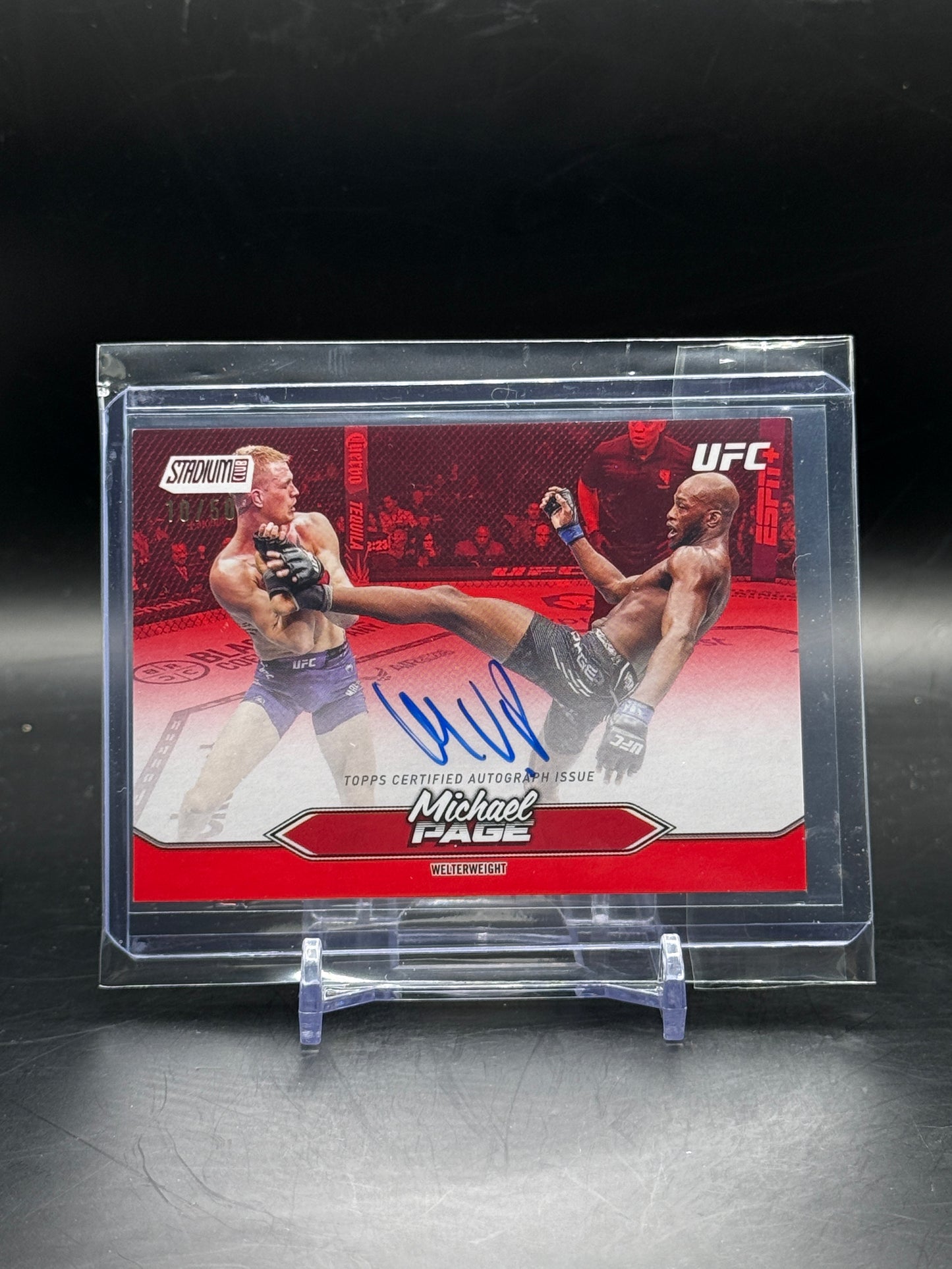 2025 Topps Stadium Club UFC Michael Page Auto 10/50