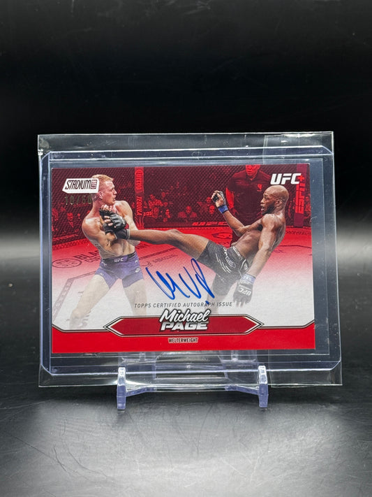 2025 Topps Stadium Club UFC Michael Page Auto 10/50