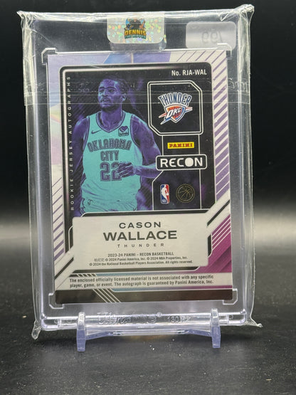 2023-24 Panini Recon NBA Cason Wallace Oklahoma City Thunder Patch Auto 47/99