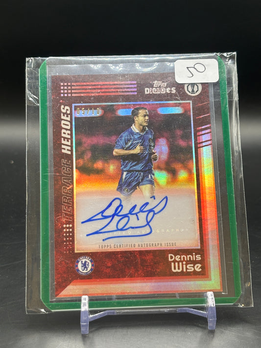 2024 Topps Decades Dennis Wise Red Auto 05/10