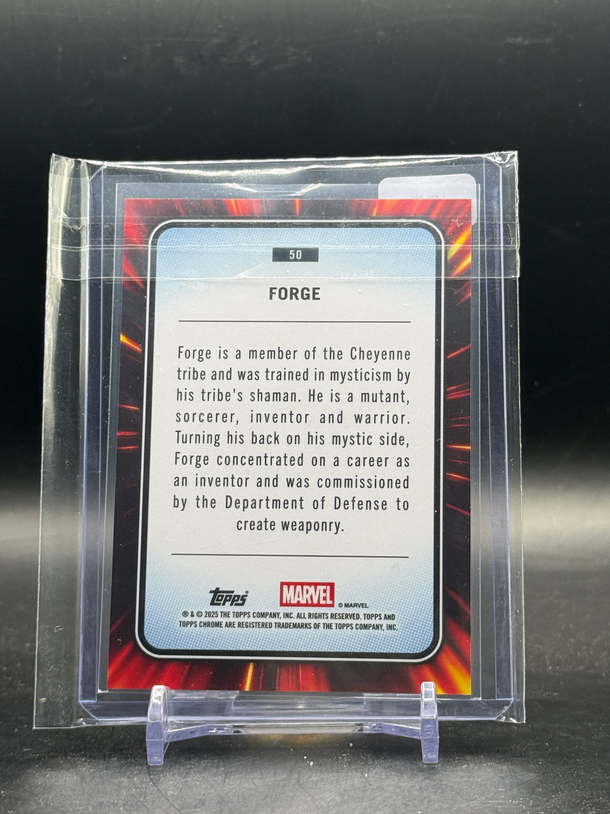 2025 Topps Marvel Comics Sapphire Forge Orange 10/25