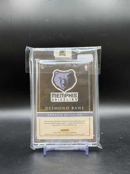 2020-21 Panini Impeccable NBA Desmond Bane Memphis Grizzlies Patch Auto 21/88