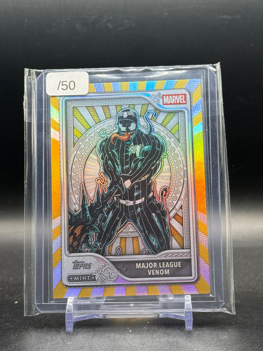 2026 Topps Marvel Mint Major League Venom Gold 03/50