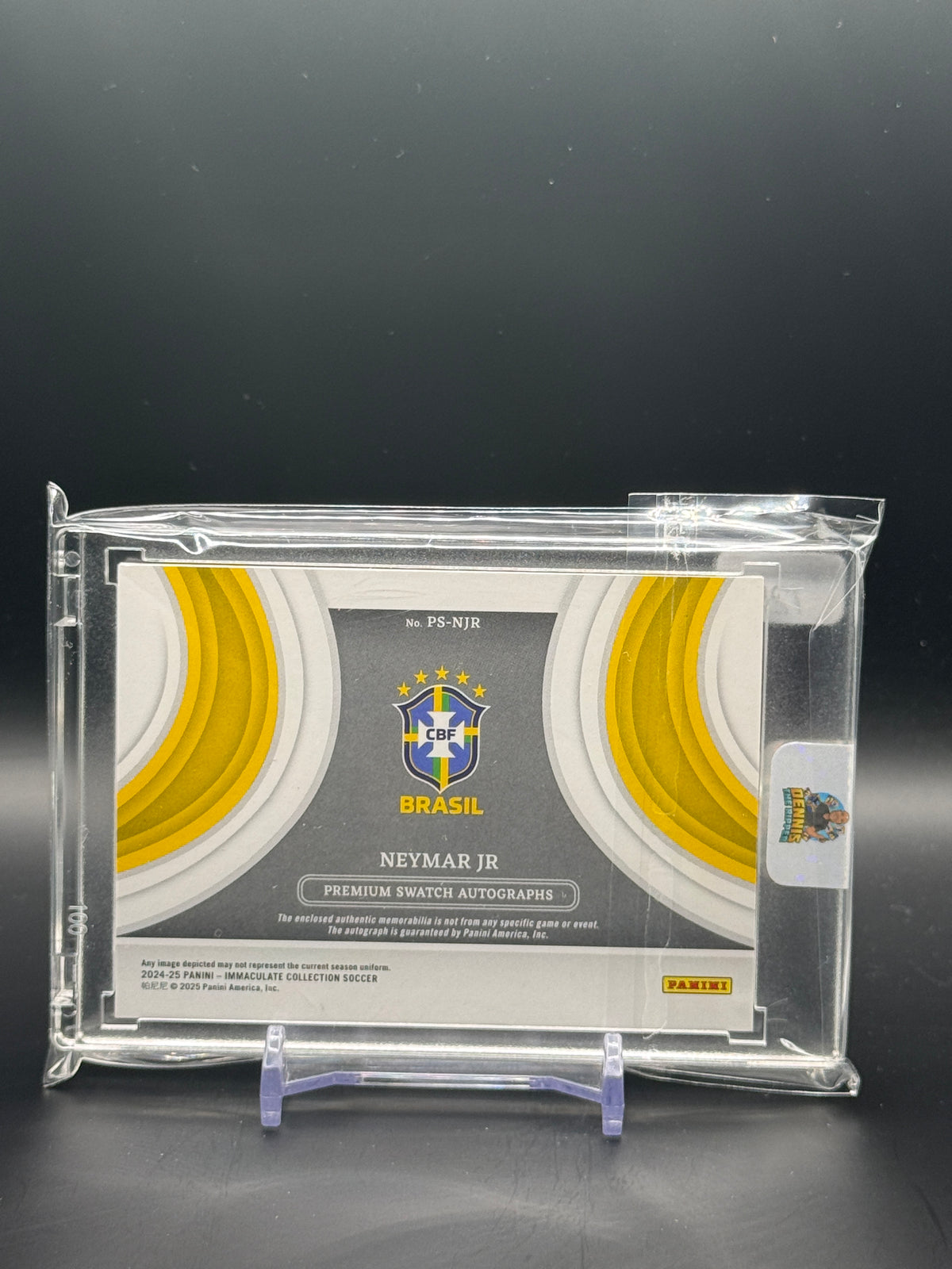 2024-25 Panini Imacculate Soccer Neymar Jr Brasil Bronze Patch Auto 11/25