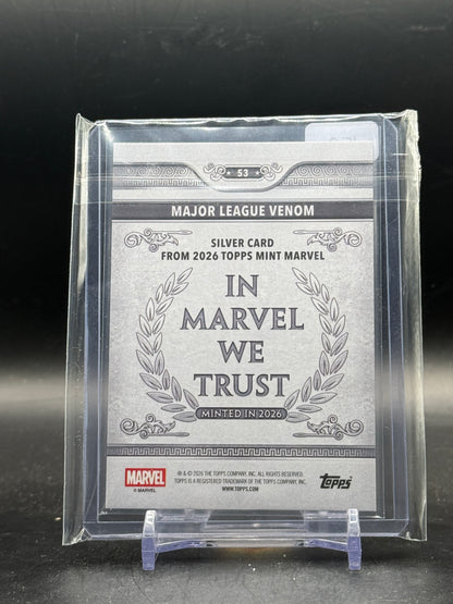 2026 Topps Marvel Mint Major League Venom Gold 03/50