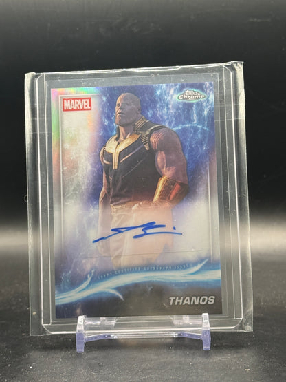 2025 Topps Marvel Studios Chrome Josh Brolin Thanos Refractor Auto