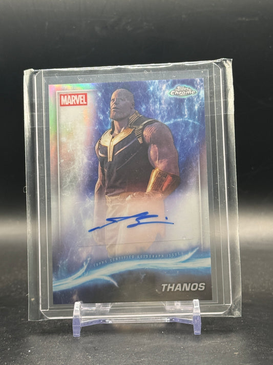 2025 Topps Marvel Studios Chrome Josh Brolin Thanos Refractor Auto