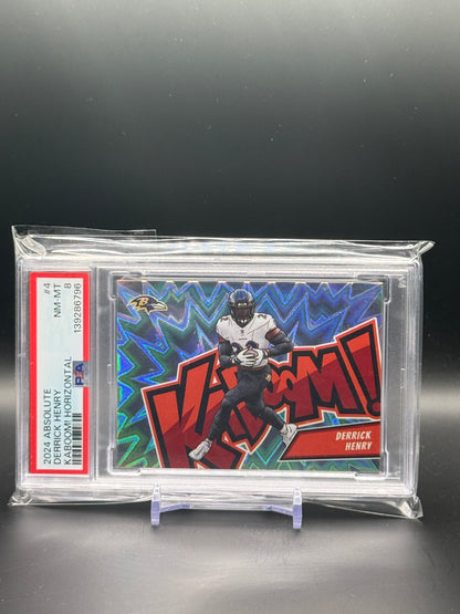 2024 Panini Absolute NFL Derrick Henry Baltimore Ravens Kaboom! PSA 8 139286796
