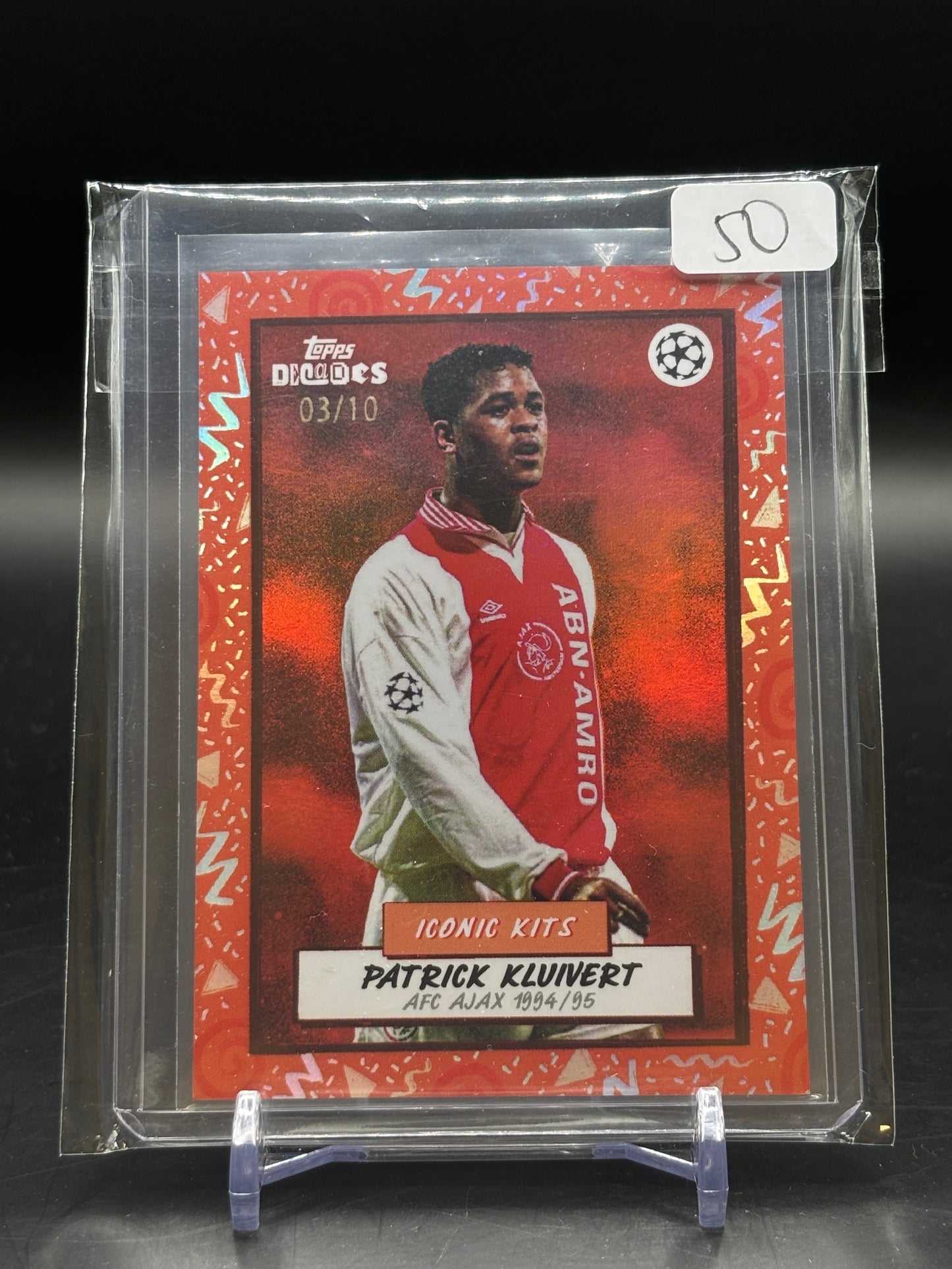 2024 Topps Decades Patrick Kluivert Red 03/10