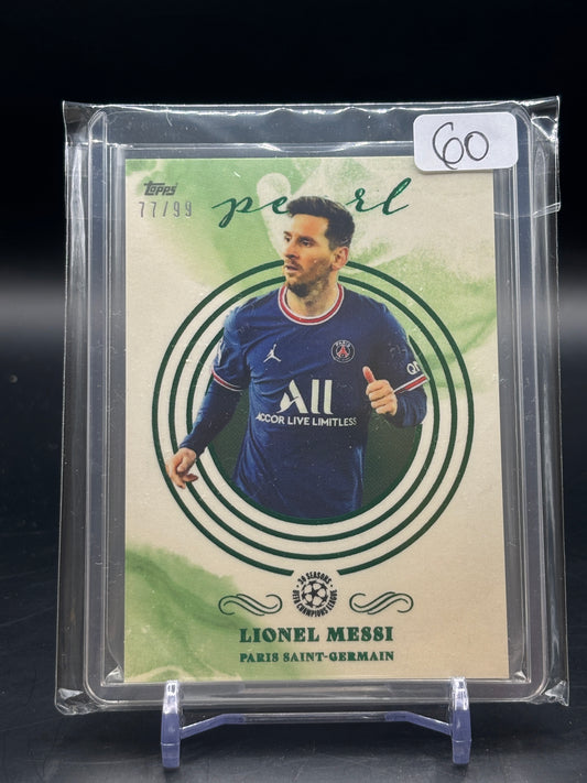2022/23 Topps Pearl Lionel messi Green 77/99