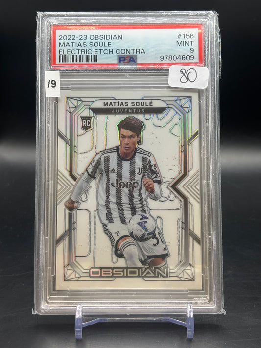 2022/23 Panini Obsidian Matias Soule Electric Etch Contra 6/9 RC PSA 9 97804609