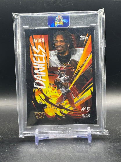 2025 Topps Chrome NFL Jayden Daniels Washington Commanders Ultra Violet