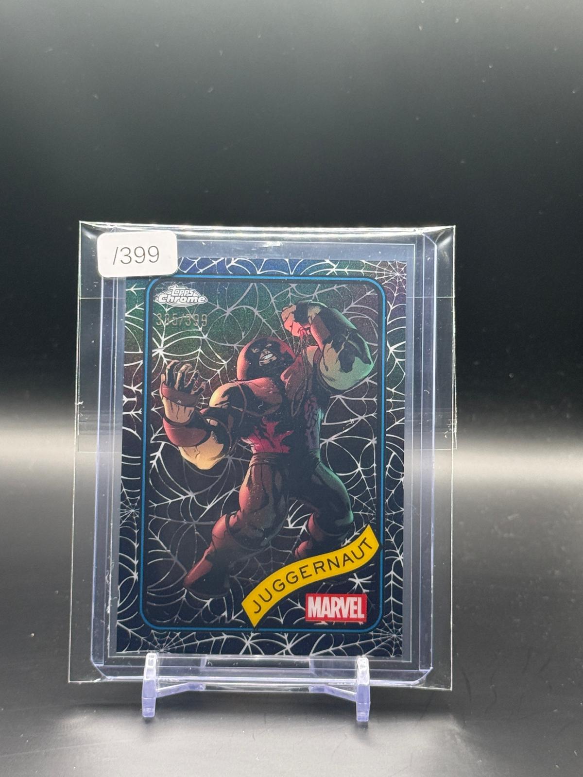 2025 Topps Chrome Marvel Comics Juggernaut Spider Web 335/399