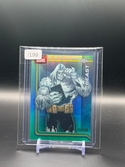 2026 Topps Chrome Marvel Comics Beast Aqua 114/199