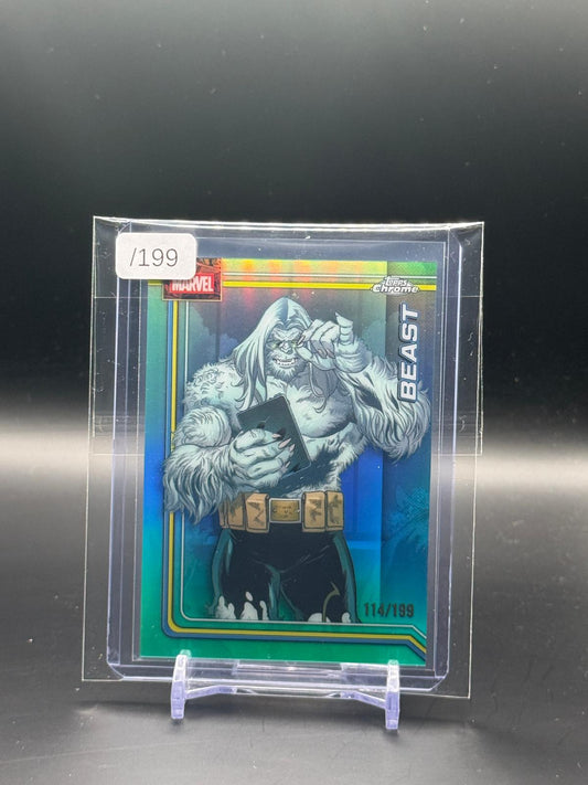 2026 Topps Chrome Marvel Comics Beast Aqua 114/199