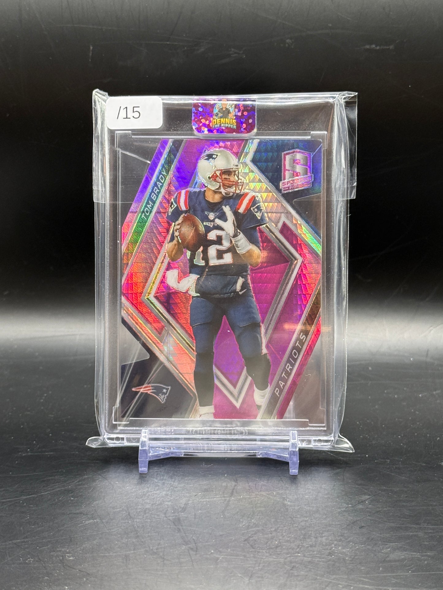 2018 Panini Spectra Die-Cut Tom Brady 15/15