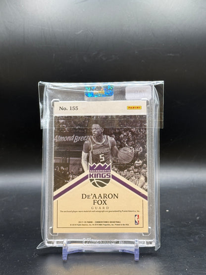 2017-18 Panini Cornerstones NBA De'Aaron Fox Sacramento Kings Patch Auto 20/49