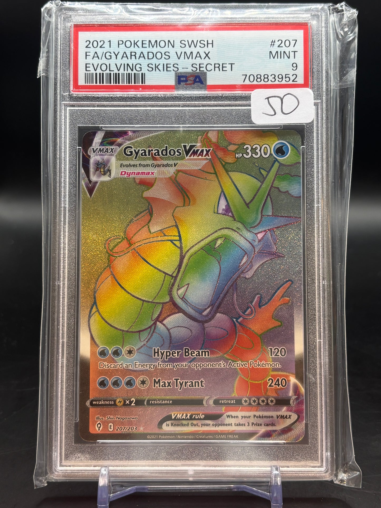 Pokemon Evolving Skies Gyarados VMax Secret PSA 9 70883952