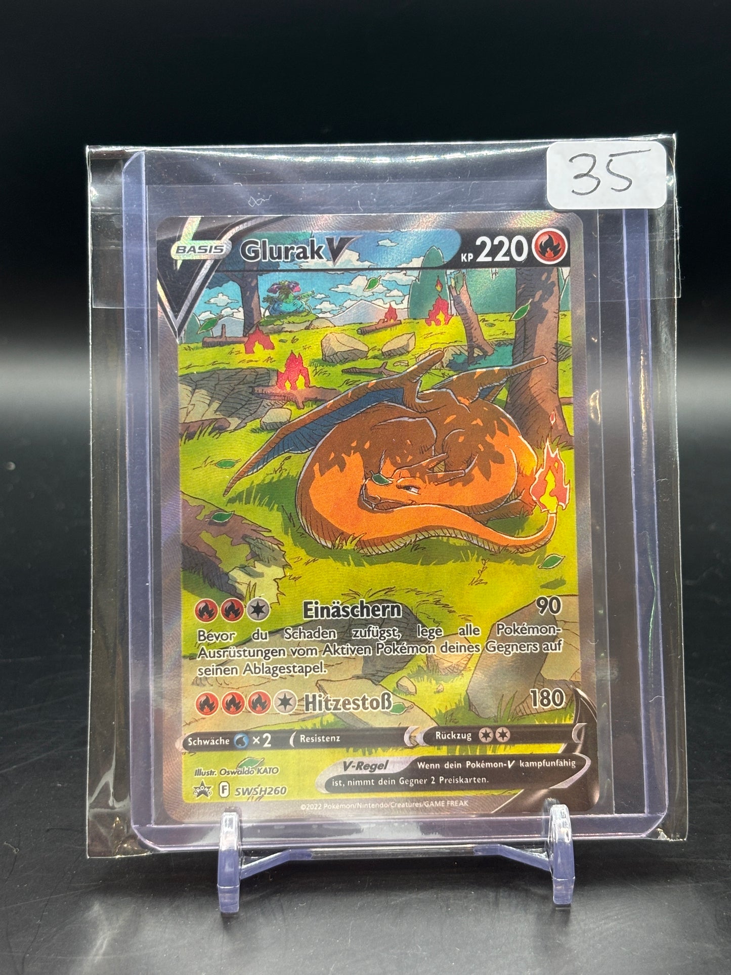 Pokemon Promo Glurak V SWSH260 NM