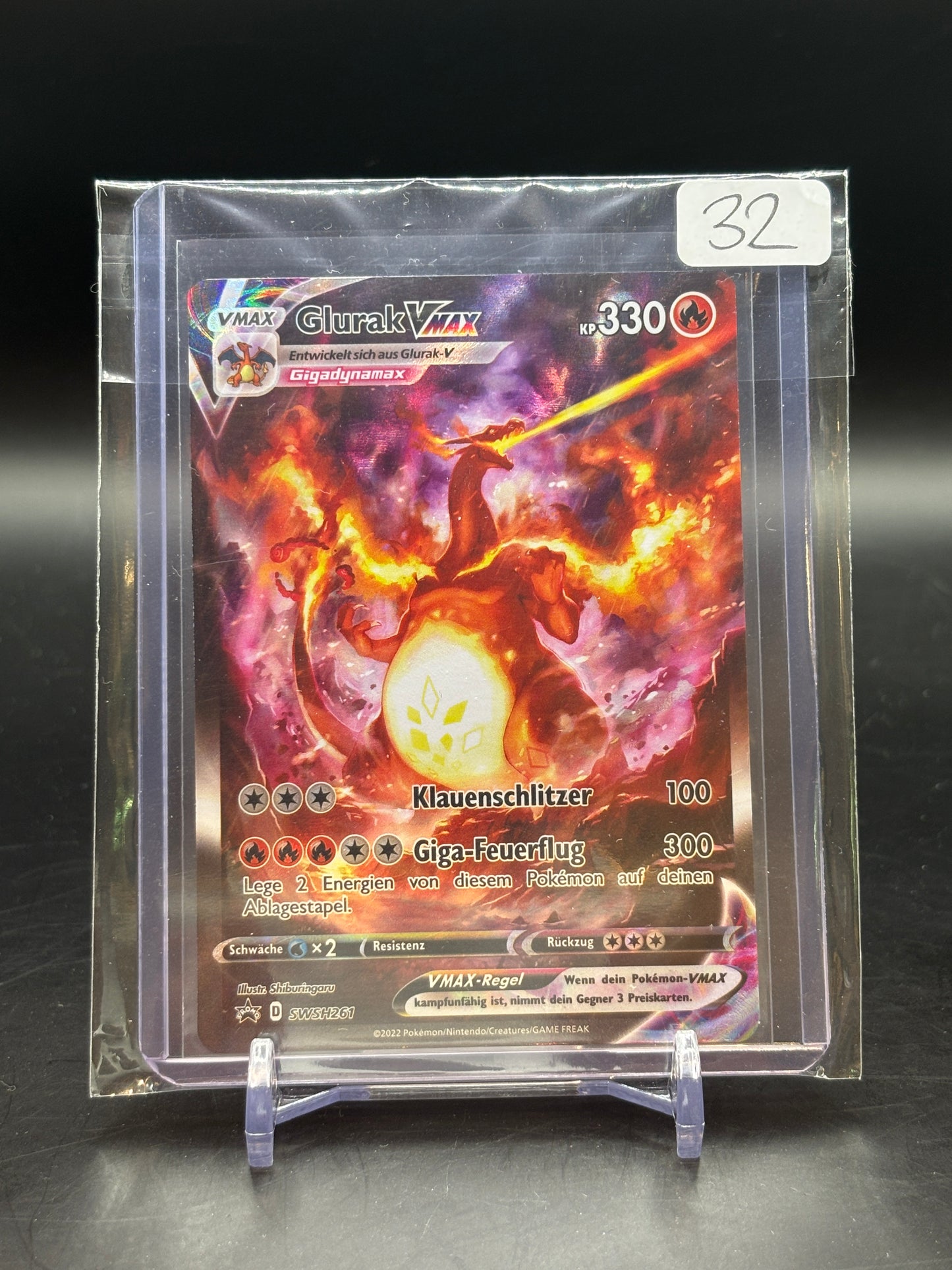 Pokemon Promo Glurak VMax SWSH261 NM