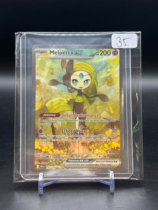 Pokemon Black Bolt Meloetta ex Alt Art 167/086 EN NM