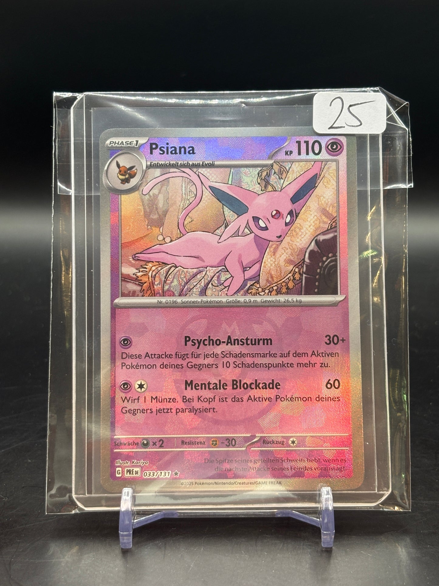 Pokemon Prismatische Entwicklungen Psiana Meisterball Reverse 033/131 NM