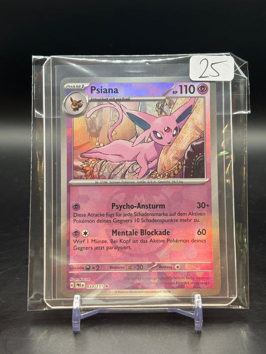 Pokemon Prismatische Entwicklungen Psiana Meisterball Reverse 033/131 NM