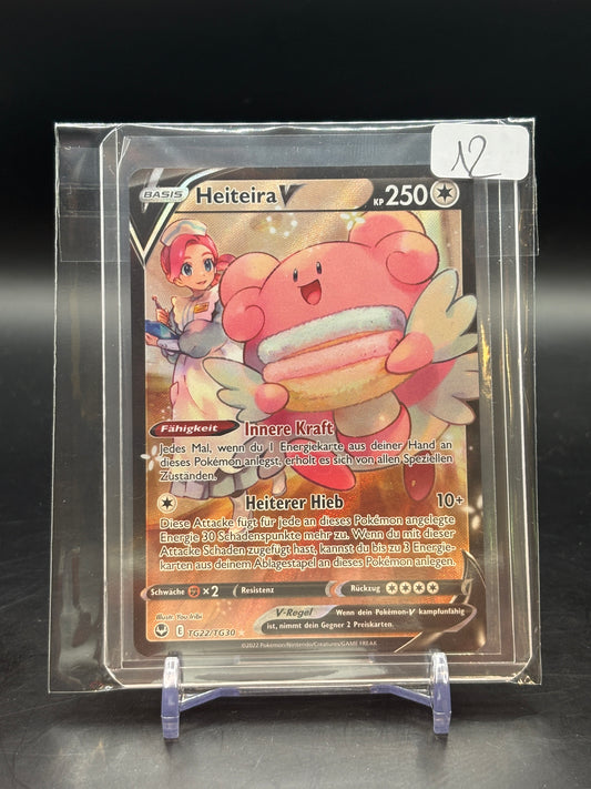 Pokemon Silberne Sturmwinde Heiteira V Alt Art TG22 NM