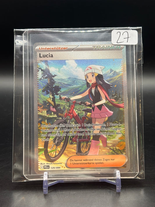 Pokemon Fatale Flammen Lucia Alt Art 129/094 NM