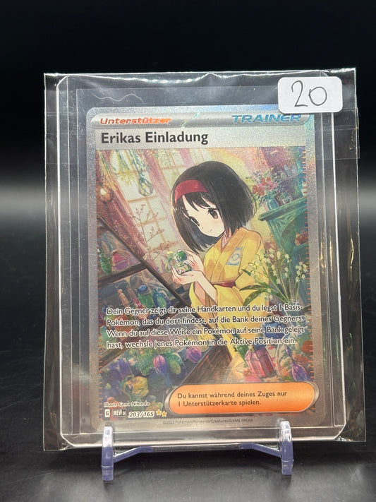 Pokemon 151 Erikas Einladug Alt Art 203/165 NM