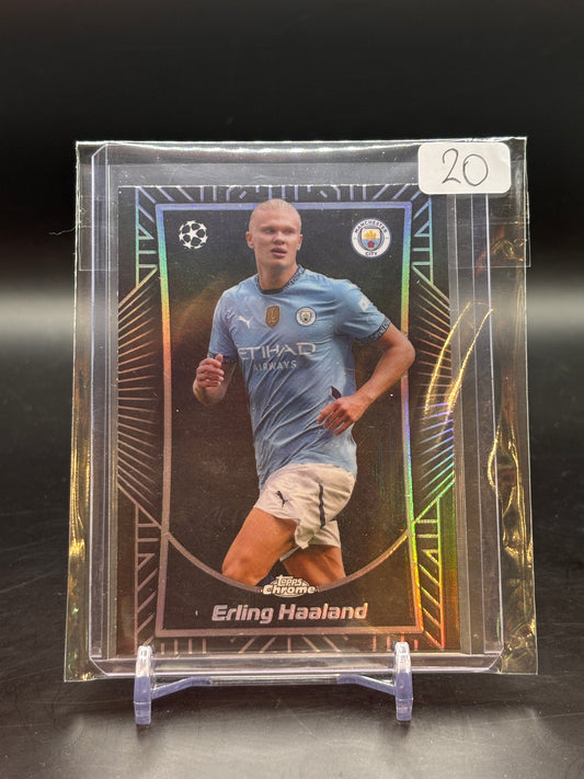 2024/25 Topps Chrome Erling Haaland Shadow Etch SP